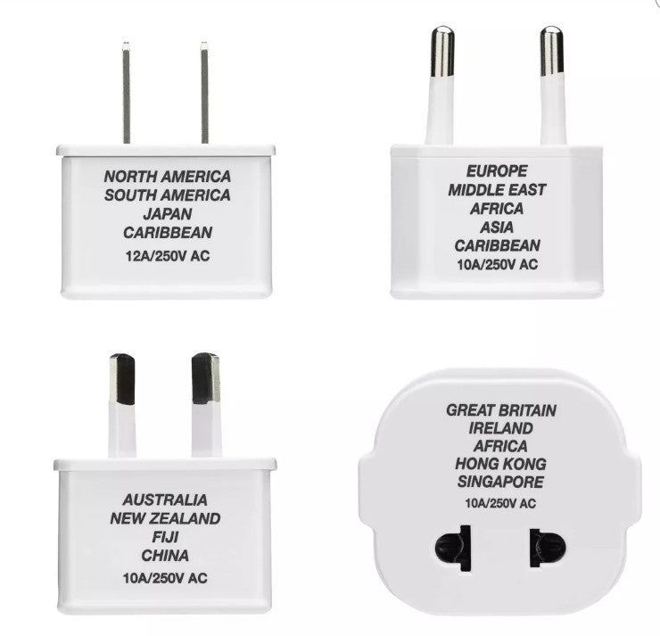 TravelSmart Travel Adapter Plug (4-Piece Set) - Bellso